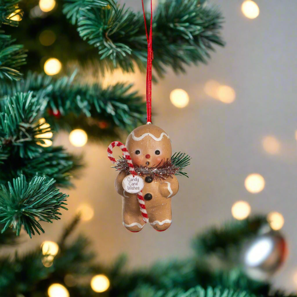 Bethany Lowe Christmas Gingerbread Boy Ornament MA4074