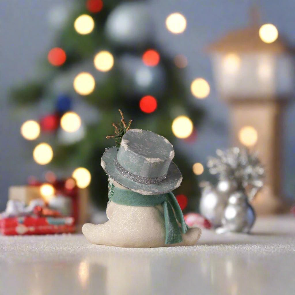 Bethany Lowe Christmas Michelle Allen Snowflake Top Hat Snowman MA4078 - The Primitive Pineapple Collection