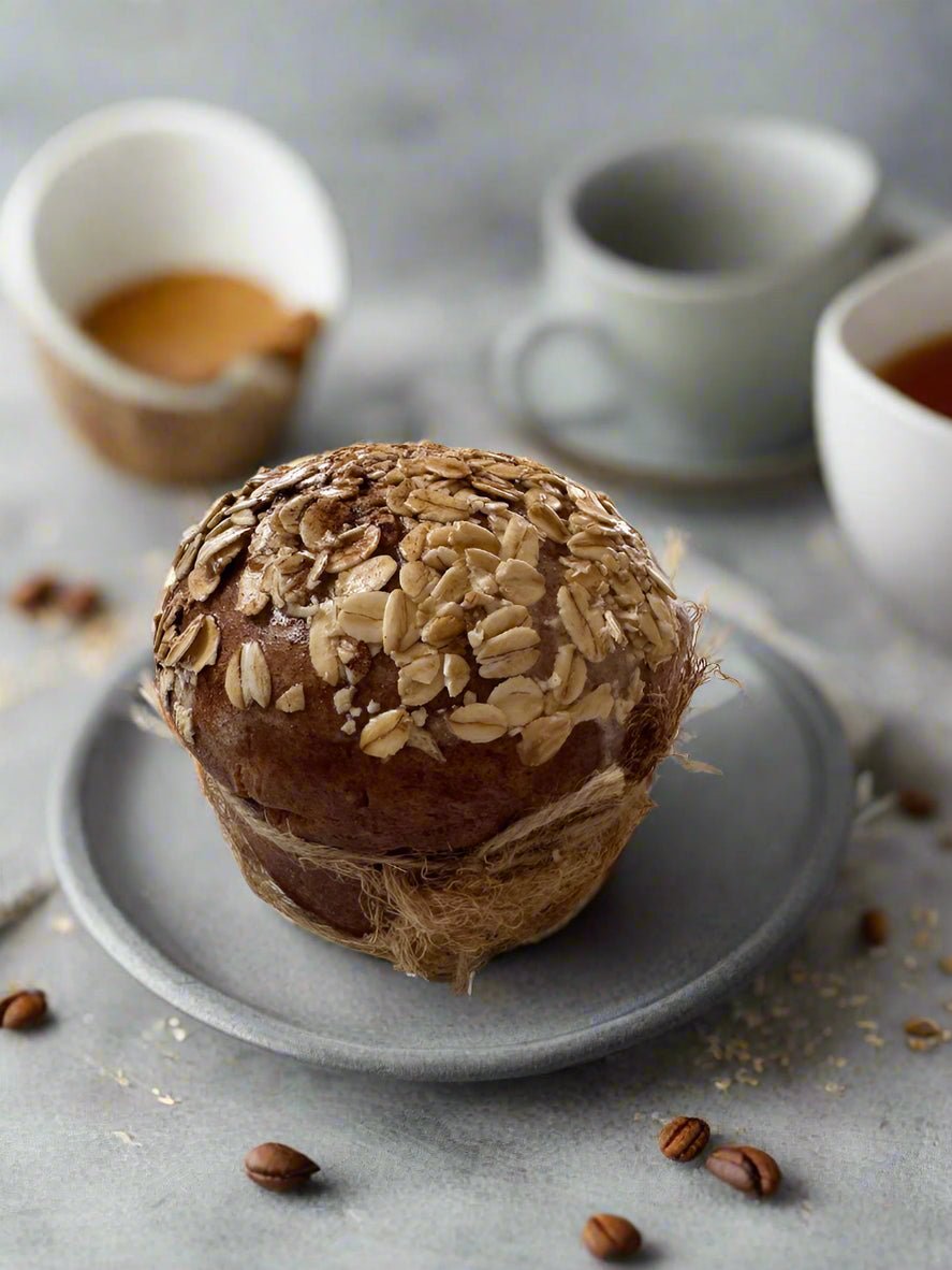 Primitive Farmhouse Faux Oatmeal Muffin Life Size - The Primitive Pineapple Collection