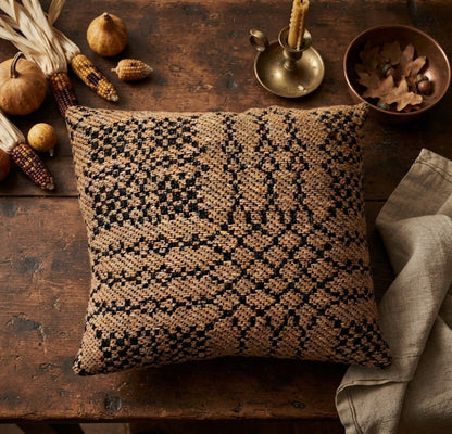 Primitive Handcrafted Coverlet Pillow | Bowl Filler | Handmade USA