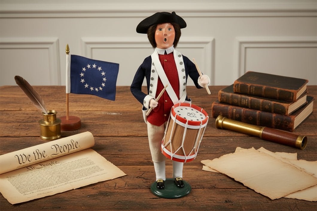 Byers Choice 250 Year Collectable Patriotic 1776 Drummer Caroler 5260 - The Primitive Pineapple Collection