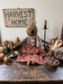 Primitive Fall Halloween Handcrafted 16" Penny Pumpkin Girl Doll - The Primitive Pineapple Collection