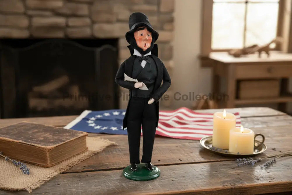 Primitive Byers Choice Historical Abraham Lincoln 564 Caroler - The Primitive Pineapple Collection