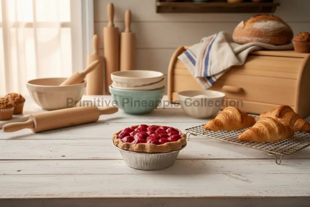 Primitive Colonial Americana 4” Cherry Pie Choice of Scent - The Primitive Pineapple Collection