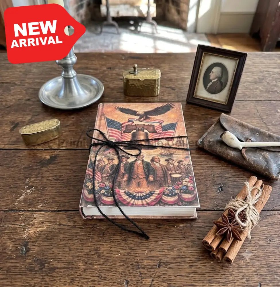 Primitive Colonial Handcrafted Vintage Look Founding Fathers Americana Book - The Primitive Pineapple Collection
