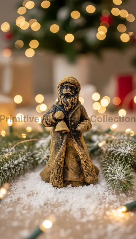 Primitive/Colonial Scented Blackened Beeswax St Nicholas/Santa Figure - The Primitive Pineapple Collection