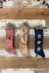 Primitive Handcrafted Patriotic Americana Trio Stocking Hanger w/ Sweet Annie - The Primitive Pineapple Collection