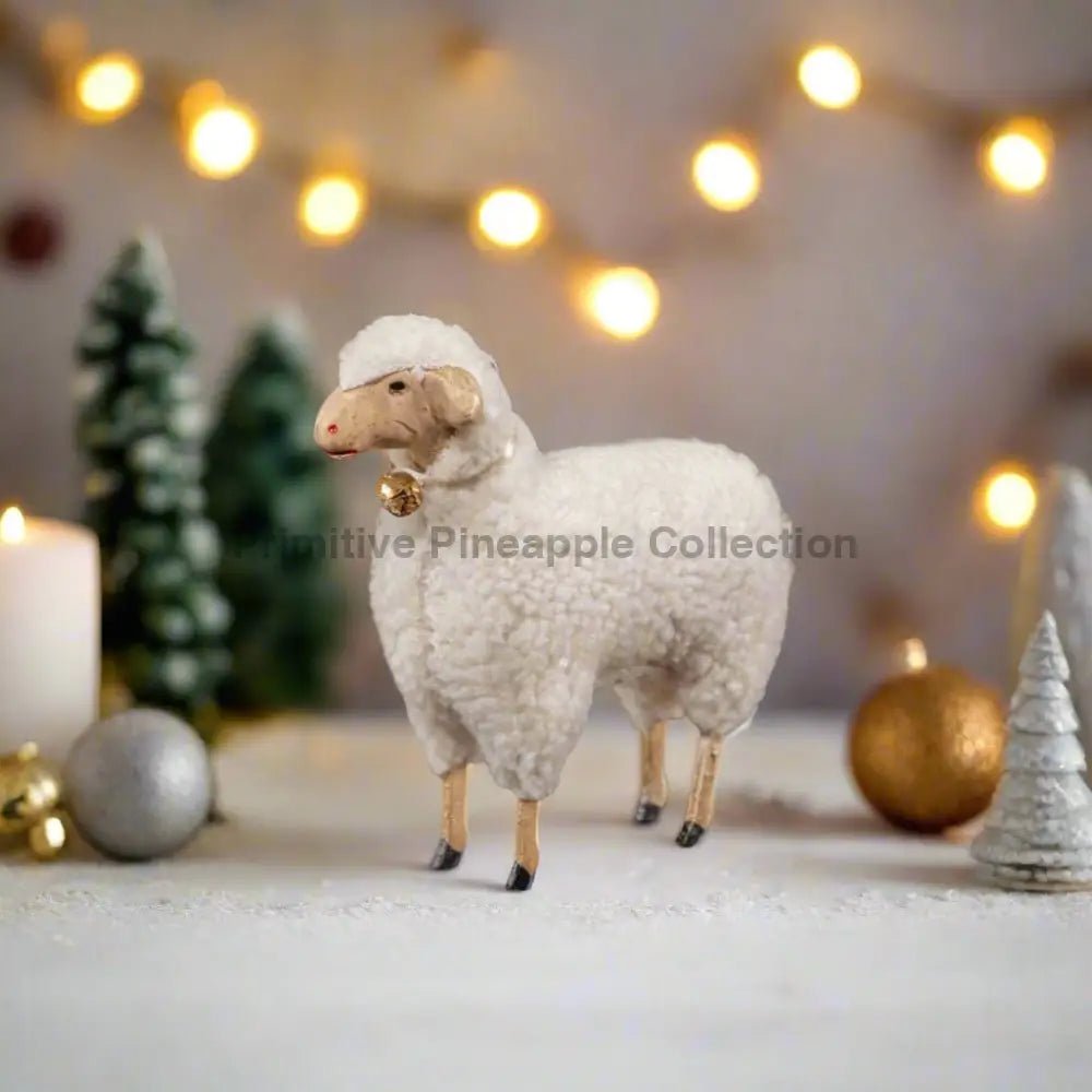 Primitive Ragon House 5.5” German style Cotton Extra Large Sheep - The Primitive Pineapple Collection