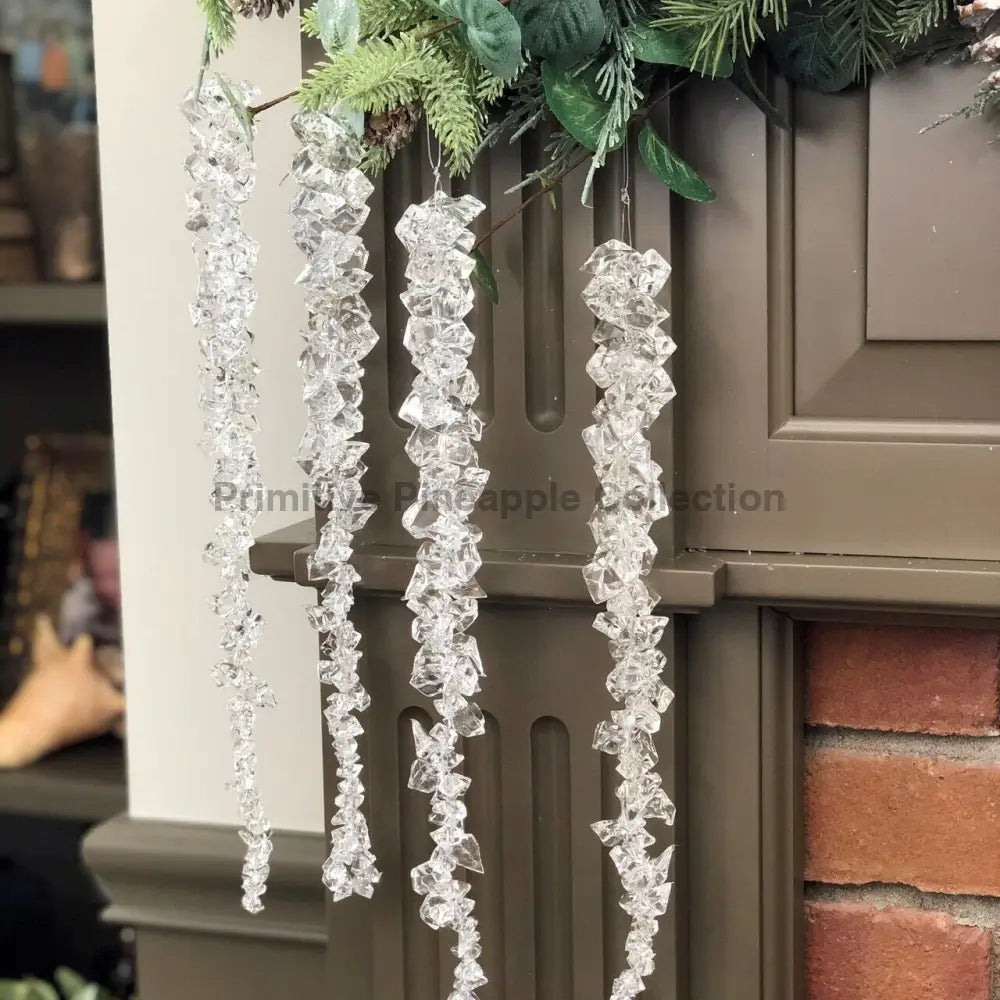 Primitive Ragon House Christmas 15" Icicle Hanging Ornament - The Primitive Pineapple Collection