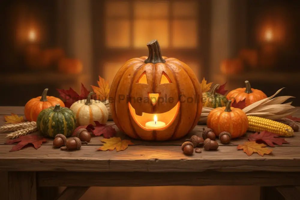 Ragon House Mache 8" Terracotta Big Mouth Pumpkin Jack O Lantern Halloween - The Primitive Pineapple Collection