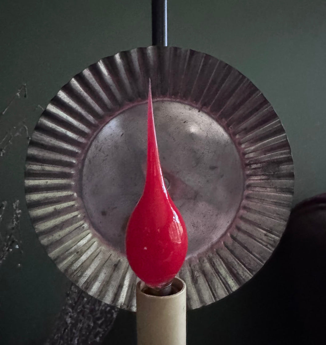 Primitive/Farmhouse 5 watt Red Silicone Light Bulb
