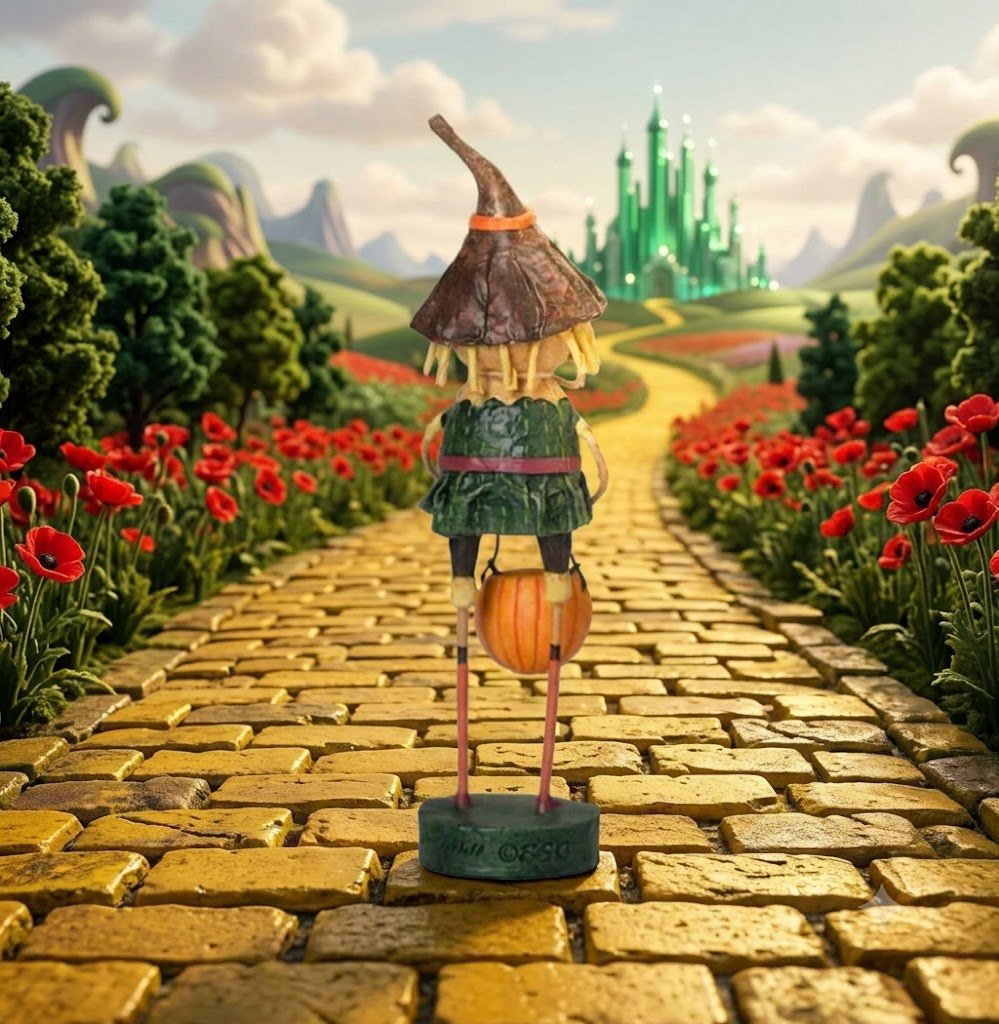 ESC Halloween Wizard of Oz Scarecrow Lori Mitchell 20471 - The Primitive Pineapple Collection
