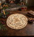 Primitive Handmade USA 8" Sheep and Willow Tree Candle Mat - The Primitive Pineapple Collection
