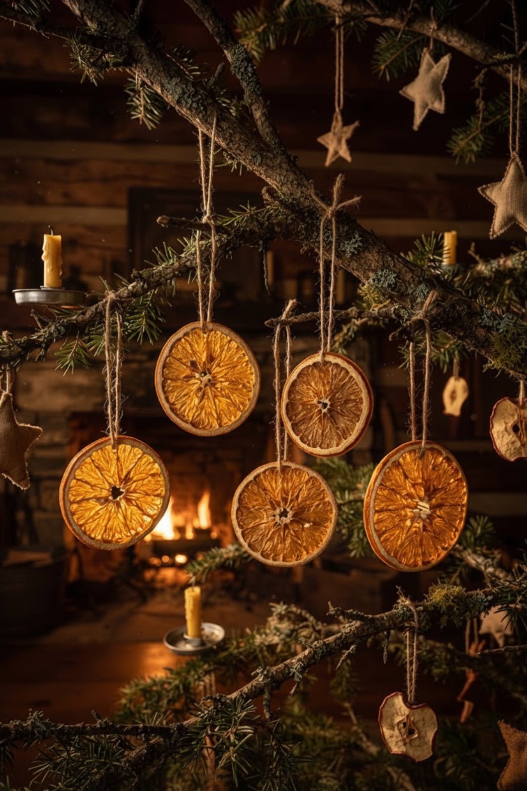 Primitive Farmhouse 6pc Dried Orange Slices USA - The Primitive Pineapple Collection