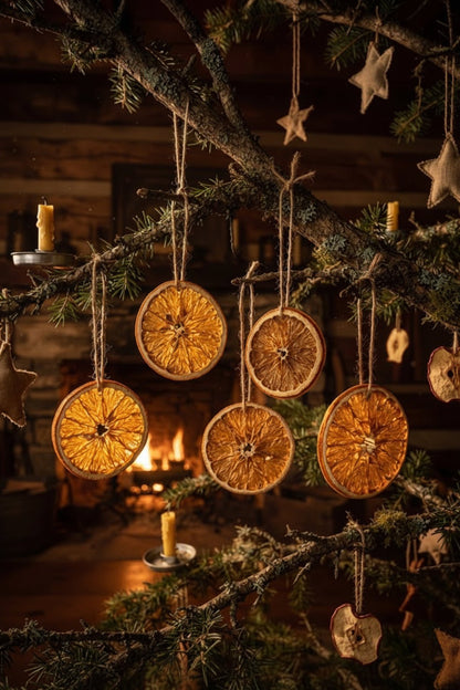 Primitive Farmhouse 6pc Dried Orange Slices USA - The Primitive Pineapple Collection