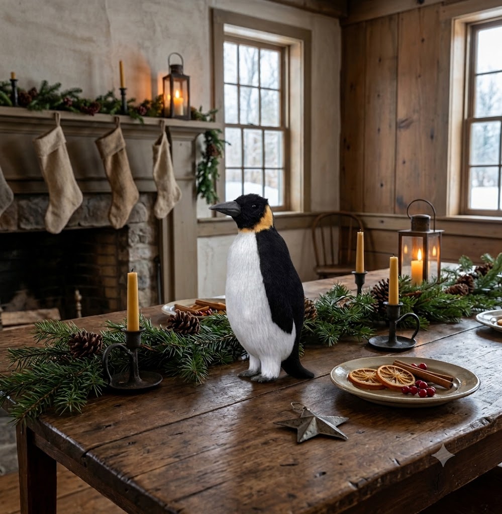 Ragon House Christmas 5.25" Standing Penguin Figure