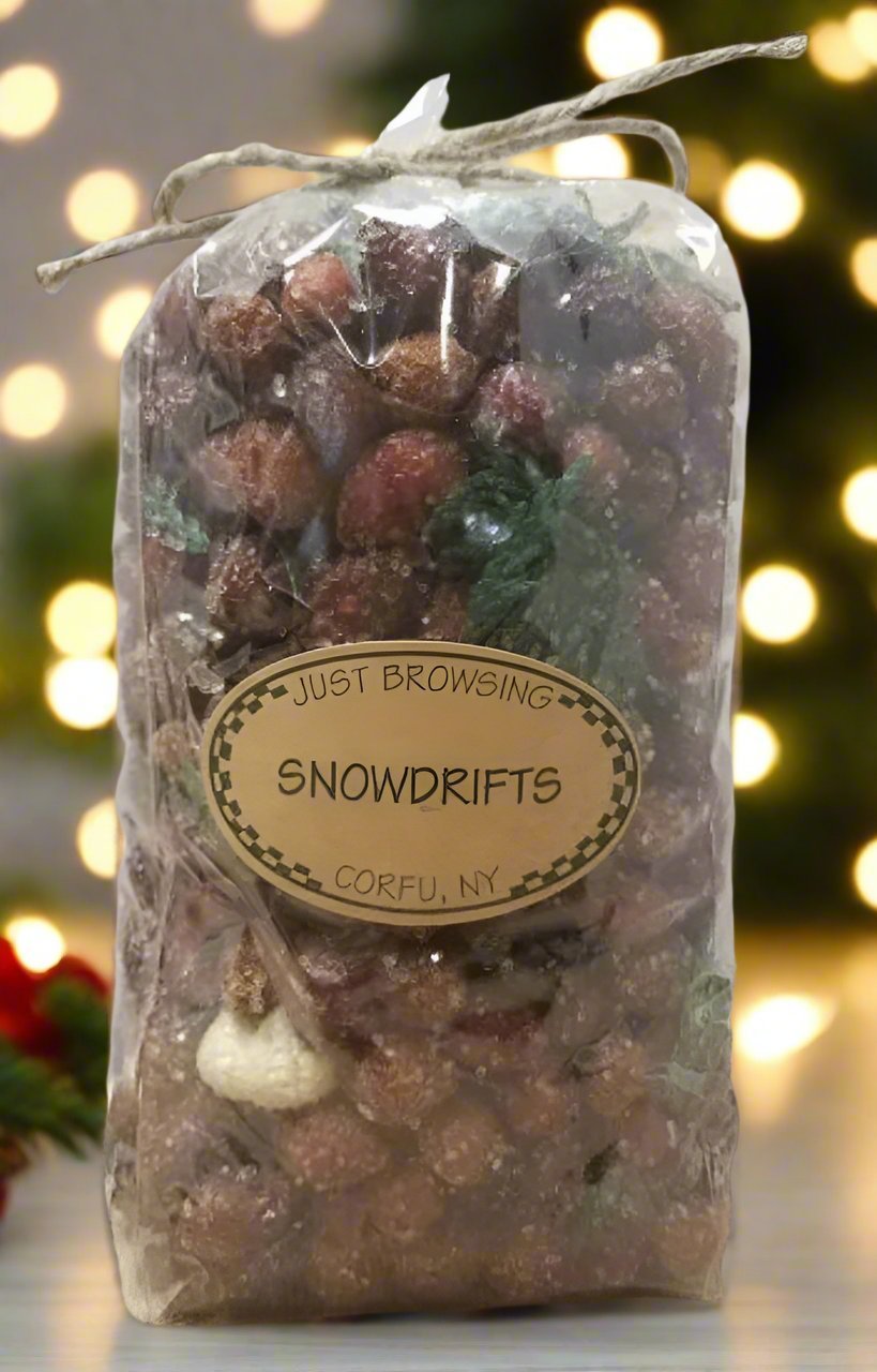Handcrafted Holiday Christmas Snowdrifts Potpourri - The Primitive Pineapple Collection