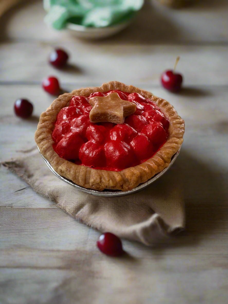 Primitive Colonial Americana 4” Cherry Pie with Star Crust Choice of Scent - The Primitive Pineapple Collection