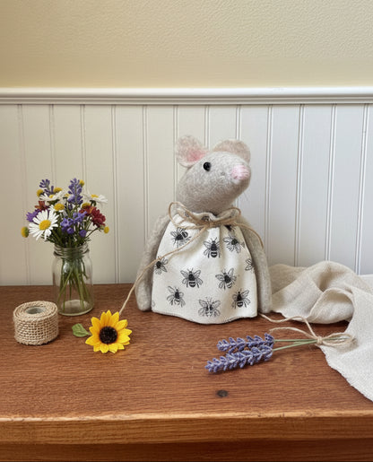 Handcrafted Sweet Mouse w/ Bee Dress