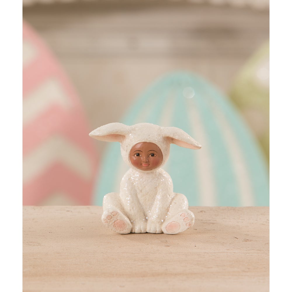 Bethany Lowe Easter Spring Sitting Sparkle Bunny TD1130 - The Primitive Pineapple Collection