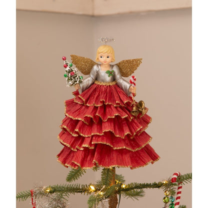 Bethany Lowe Christmas Kitschmas Angel Tree Topper TD4170 - The Primitive Pineapple Collection