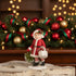 Bethany Lowe Christmas Santa Girl Pulling Tree TD4172 - The Primitive Pineapple Collection