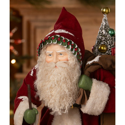 Bethany Lowe Christmas Old St. Nick with Bag of Toys TD4179 - The Primitive Pineapple Collection