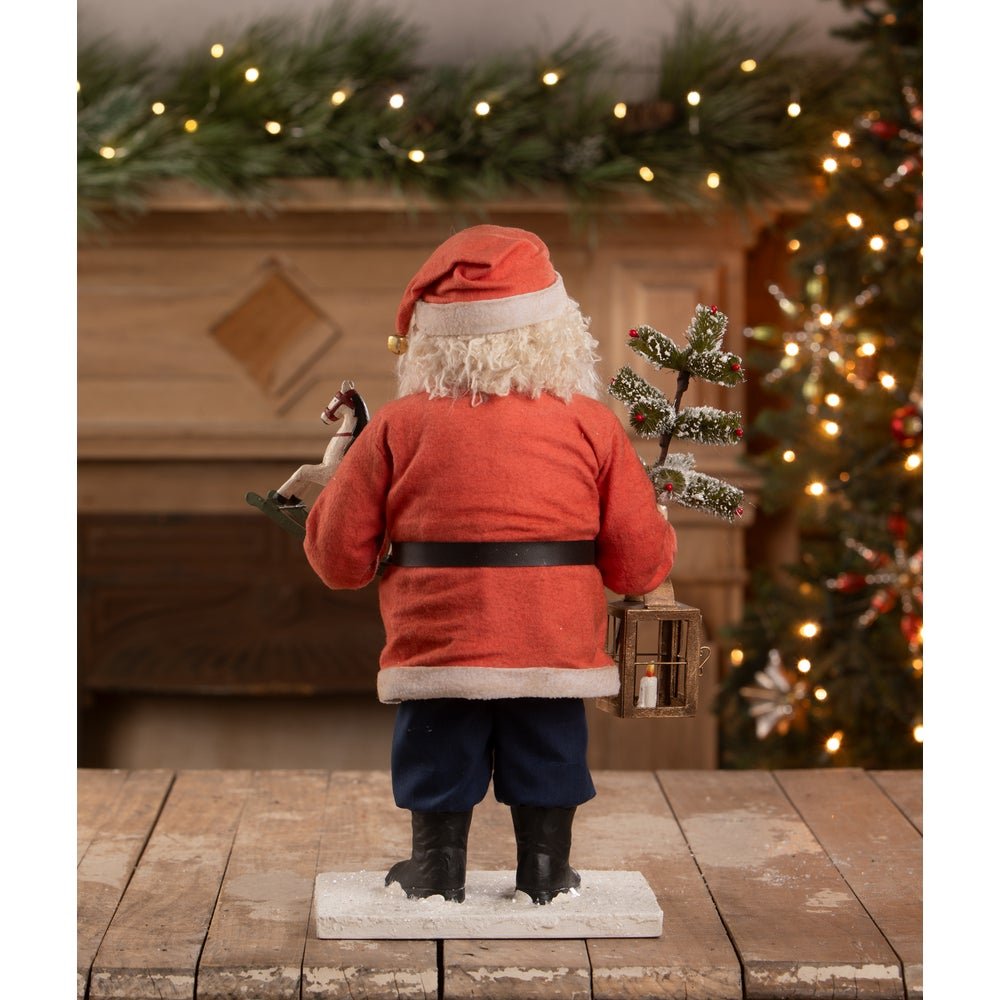 Bethany Lowe Christmas Vintage Santa with Toy Horse TD4180 - The Primitive Pineapple Collection