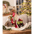 Bethany Lowe Christmas Santa on Log Sled TD4181 - The Primitive Pineapple Collection
