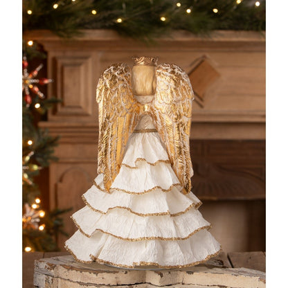 Bethany Lowe Christmas Santos Angel with Paper Skirt TD4183 - The Primitive Pineapple Collection