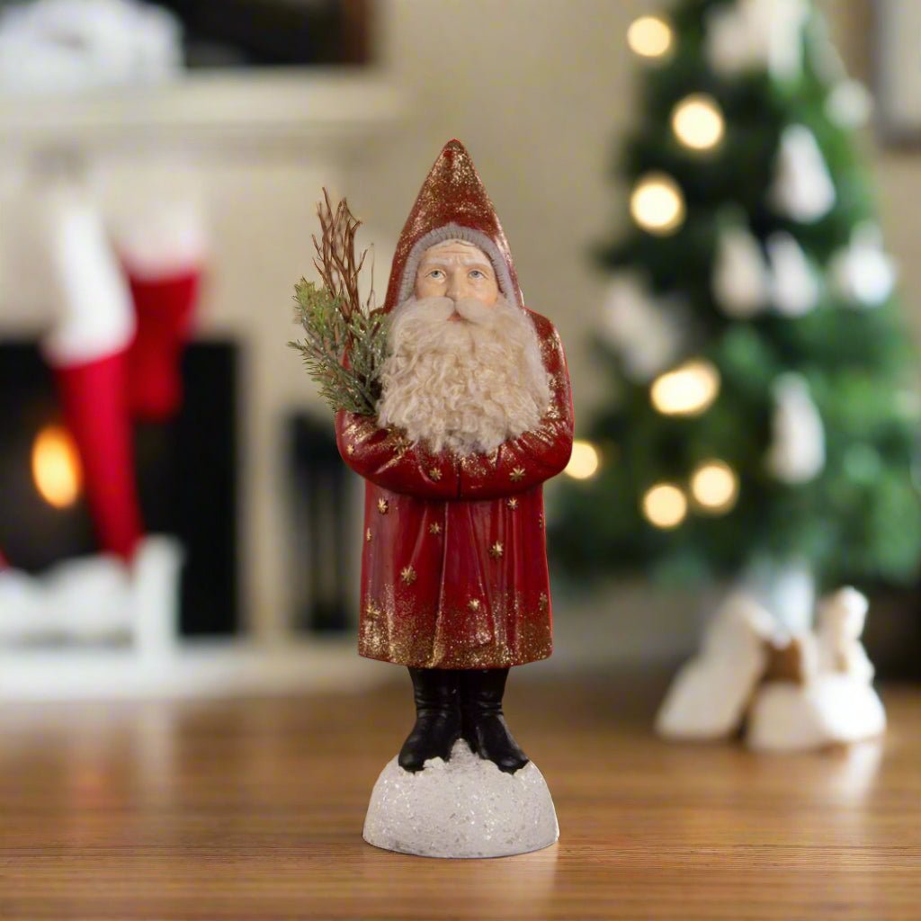 Bethany Lowe Christmas Nostalgic Red Belsnickle Santa TD4188 - The Primitive Pineapple Collection