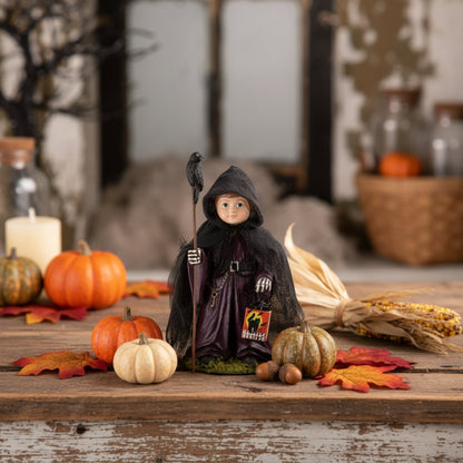 Bethany Lowe Halloween Loki Ghoul With Crow TD5145 - The Primitive Pineapple Collection
