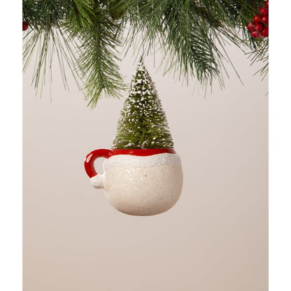 Bethany Lowe Christmas Snowman Mug with Tree Ornament TF3273