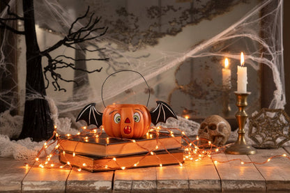 Bethany Lowe Halloween Surprised Batty Jack Bucket TF5245 - The Primitive Pineapple Collection