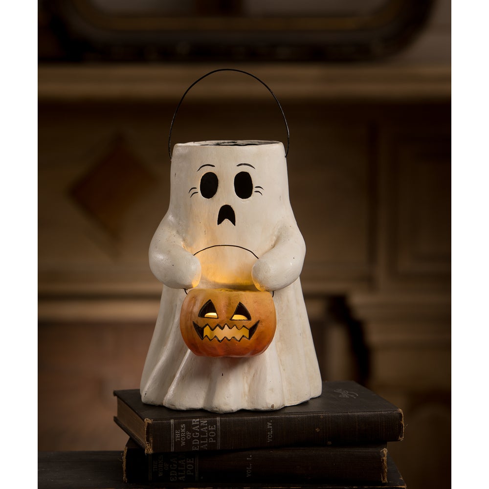 Bethany Lowe Halloween Scary Boo With Pumpkin Bucket TJ2311 - The Primitive Pineapple Collection