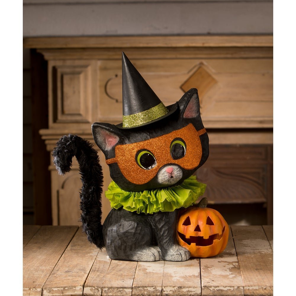 Bethany Lowe Halloween 17.75" Halloween Kitty Binks TJ3303 - The Primitive Pineapple Collection