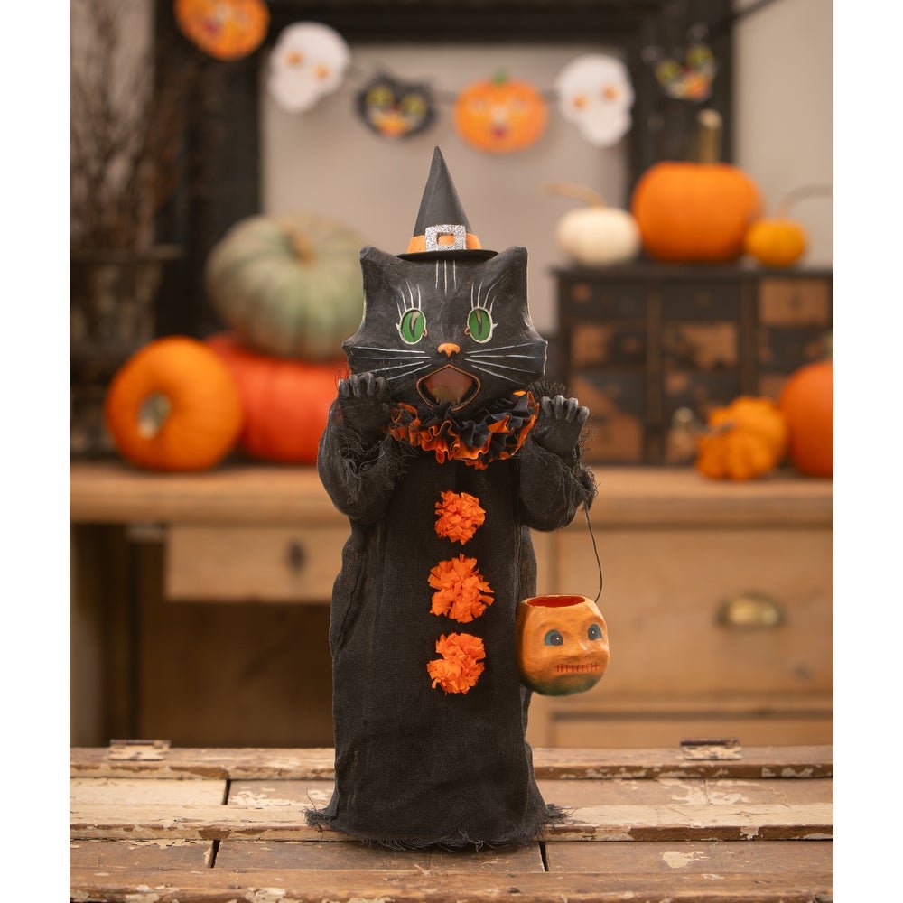 Bethany Lowe Halloween Scaredy Cat Ghoul 16.75&quot; TJ4303 - The Primitive Pineapple Collection