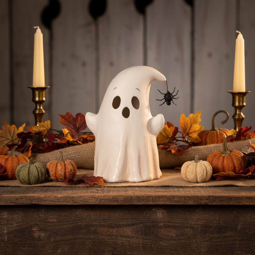 Bethany Lowe Halloween Luminary Boo with Spider TL5355