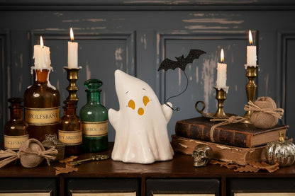 Bethany Lowe Halloween Luminary Boo with Bat Luminary Boo with Bat TL5356 - The Primitive Pineapple Collection