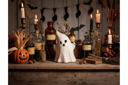 Bethany Lowe Halloween Luminary Boo with Bat Luminary Boo with Bat TL5356 - The Primitive Pineapple Collection