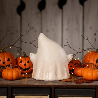 Bethany Lowe Halloween Luminary Boo with Banner TL5357 - The Primitive Pineapple Collection