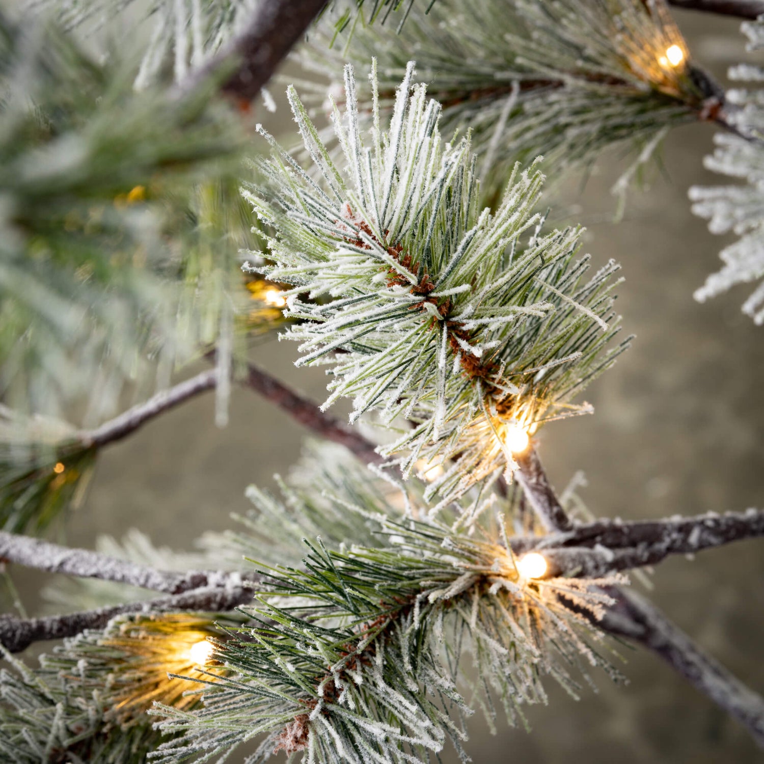 Primitive 8 Ft Rustic Snowy Pine Christmas Tree - The Primitive Pineapple Collection