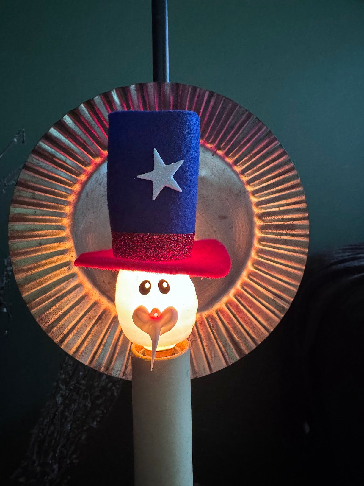 Handcrafted USA Americana Uncle Sam Silicone Light Bulb