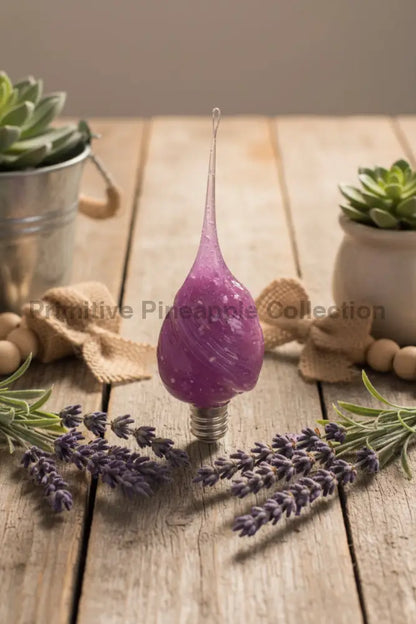Primitive Country English Lavender Scented Silicone Dipped Light Bulb - The Primitive Pineapple Collection
