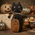 Primitive Halloween 9.5" Black Scaredy Cat Fabric Shelf Sitter Doll - The Primitive Pineapple Collection