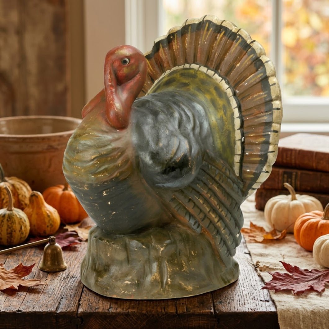 Halloween Fall Ragon House Collectable 12” Turkey Centerpiece Figurine - The Primitive Pineapple Collection