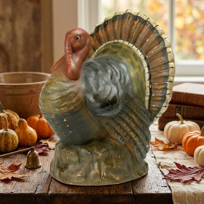Halloween Fall Ragon House Collectable 12” Turkey Centerpiece Figurine - The Primitive Pineapple Collection