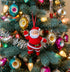 Christmas Vintage Look 4.5" Classic Flocked Mini Santa Ornament - The Primitive Pineapple Collection