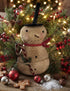 Primitive Handcrafted USA Christmas 8.5” Candy Cane Snowman - The Primitive Pineapple Collection
