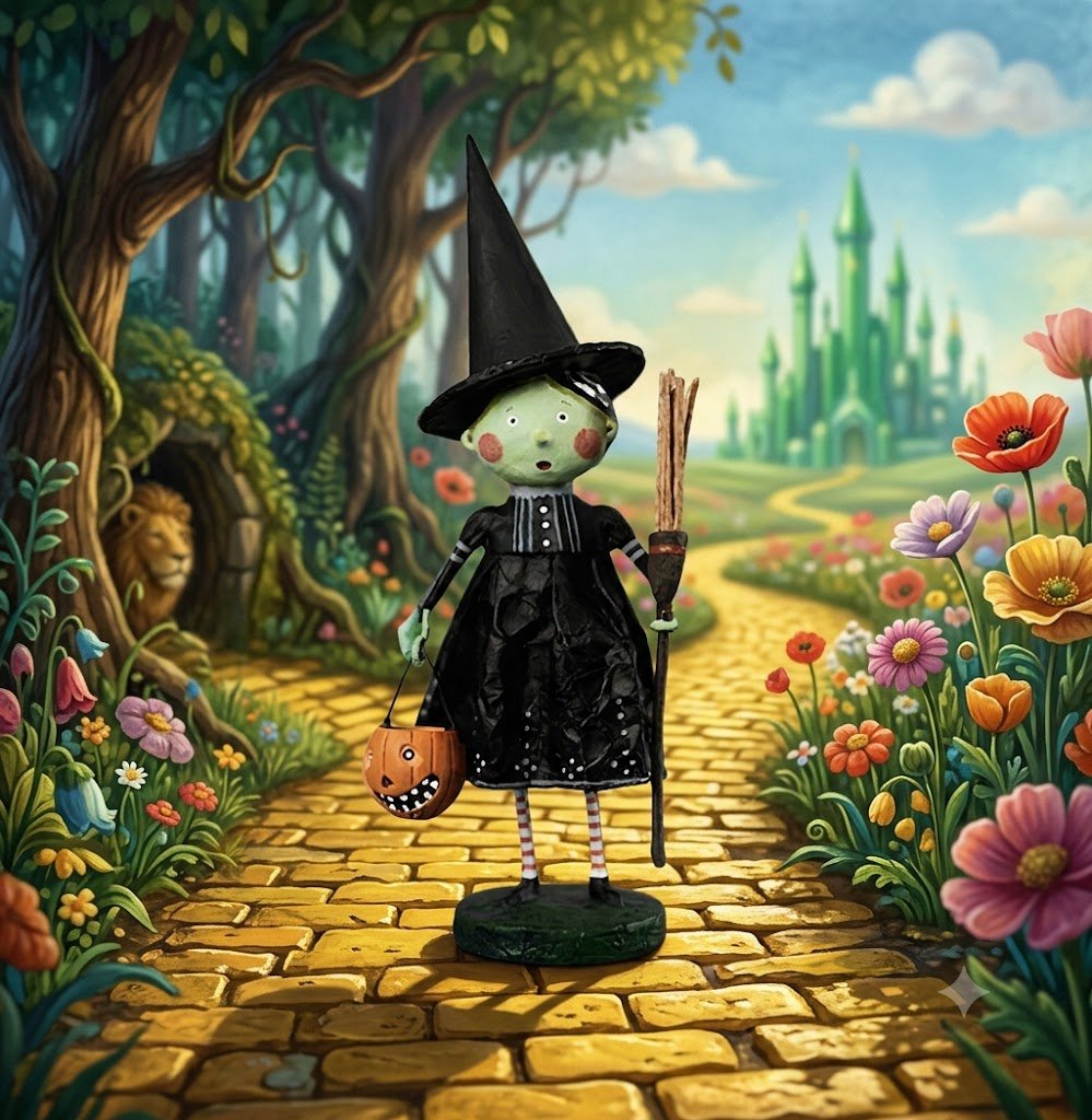 ESC Halloween Wizard Of Oz Wicked Witch Lori Mitchell 23937 - The Primitive Pineapple Collection